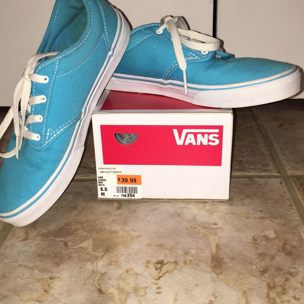 Turquoise vans